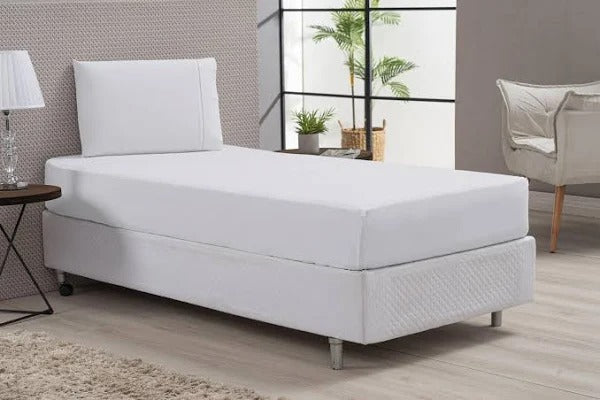 Lençol Casal Com Elástico 150 Fios Santista - Linha Prata Cor Branco