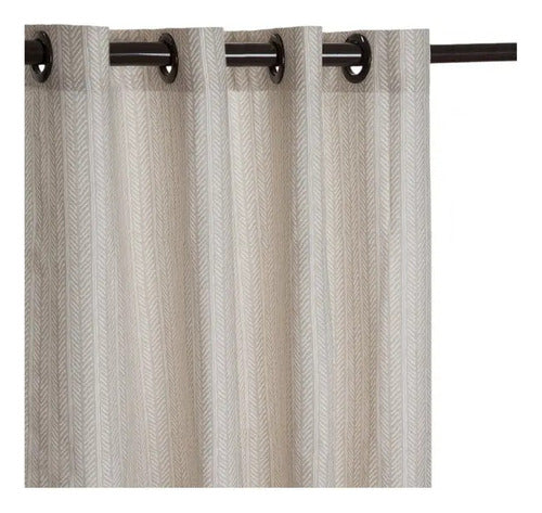 Cortina Santista Bege Istambul Fred - 2,80x2,30m