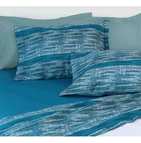 Jogo De Cama Casal - 180 Fios Arco Iris 4 Peças 100% Algodao