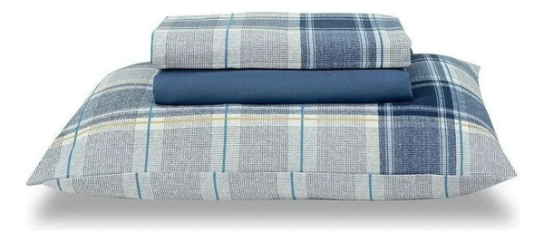 Jogo De Lençol Cama Queen Santista Royal Matias 100% Algodão Cor Estampado