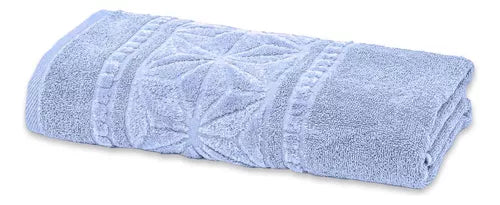 Toalha De Banho Confort Dohler 500 G/m² 100% Algodão Felpuda Cor Azul Claro 7150