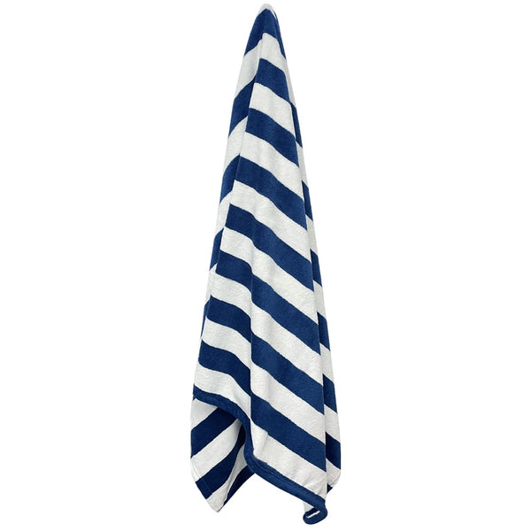 Toalha de banho/praia Laço Home Power Sec Listrada Azul 80x150