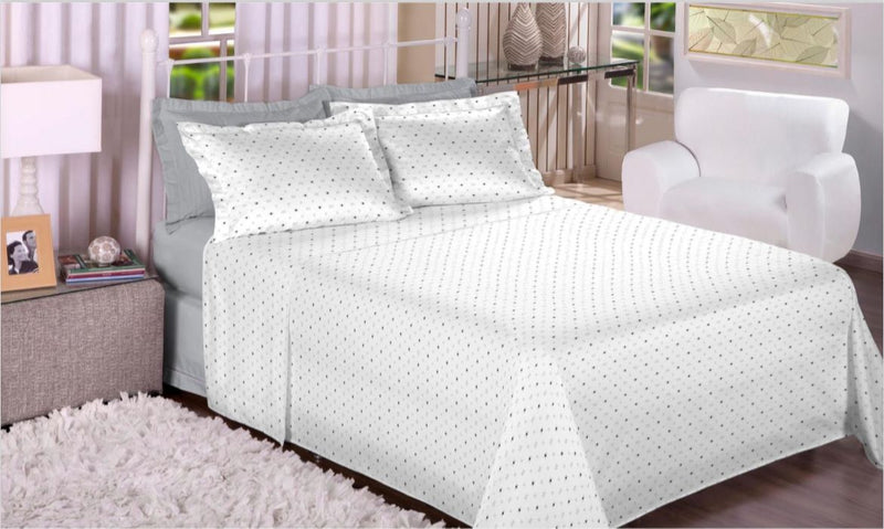 Jogo De Cama Queen Percal 200 Fios - Estamparia Trésor