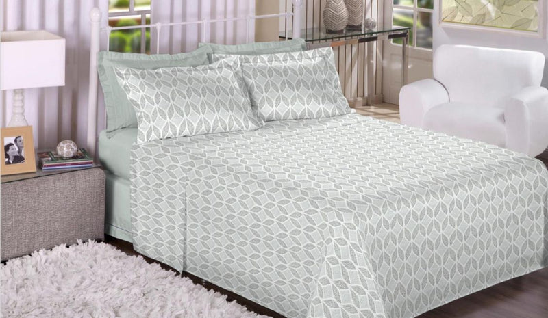 Jogo De Cama Queen Percal 200 Fios - Estamparia Trésor
