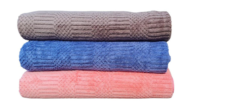 kit 3 toalhas de banho 140x70cm cores