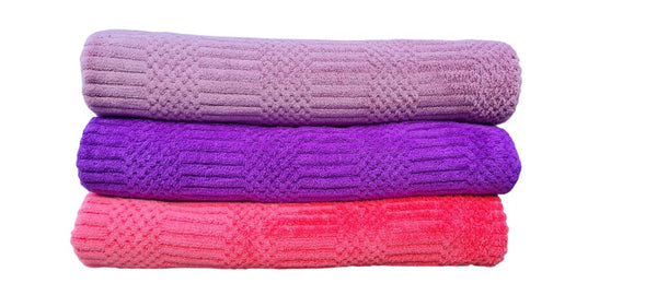 kit 3 toalhas de banho 140x70cm cores