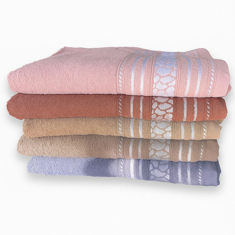 Kit 2 toalhas banhão Safari 80x160cm azul e rosa