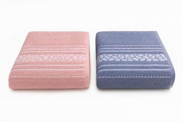Kit 2 toalhas banhão Safari 80x160cm azul e rosa