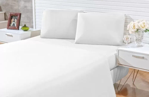 Lençol Avulso Superior Casal- Santista Unique180 Fios Branco