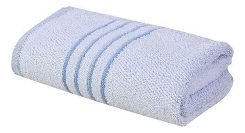 Kit 24 Toalhas De Rosto Profissional Santista 50x80cm Azul