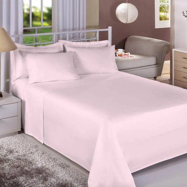 Jogo de cama Solteiro King Rosa 3 peças 100%algodao 180 fios Premium estamparia