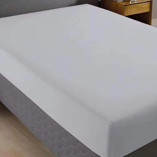 Lençol Casal Com Elástico 150 Fios Santista - Linha Prata Cor Branco 100%algodao