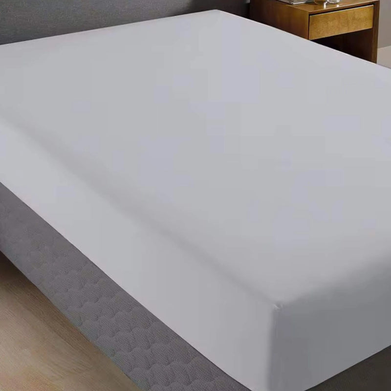 Lençol Casal Com Elástico 150 Fios Santista - Linha Prata Cor Branco 100%algodao