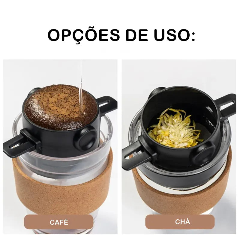 Mini Filtro Coador Reutilizável Para Café E Chá