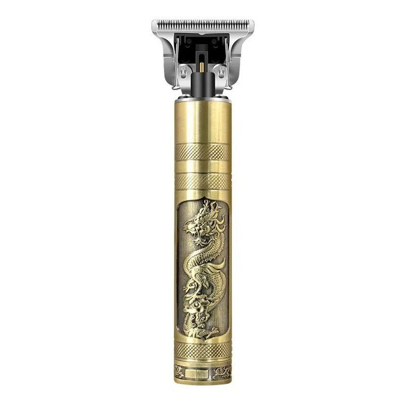 Máquina de Barbear e Cortar Cabelo Profissional Recarregável Sem Fio Buda ou Dragão